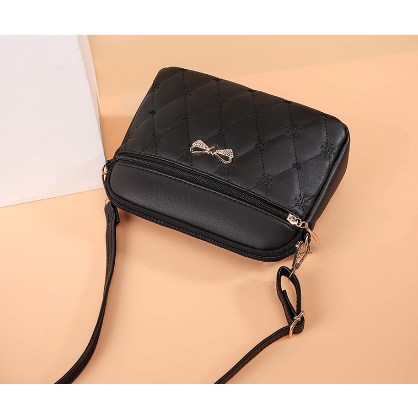 Tas Selempang Wanita Kulit Premium Pesta Korea Sling Bag Import J160