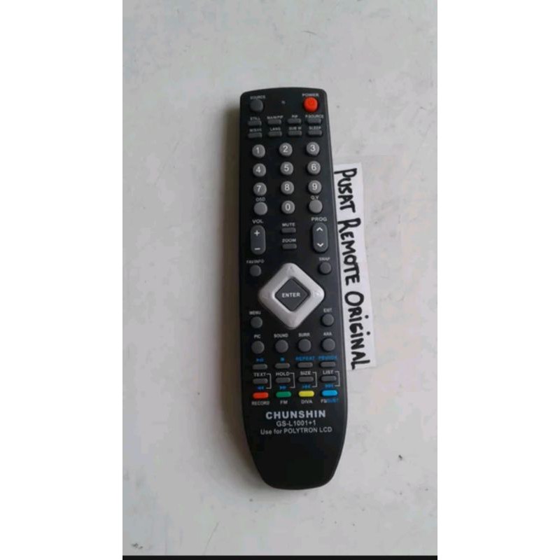 REMOTE REMOT TV LED LCD POLYTRON ORIGINAL CHUNSHIN
