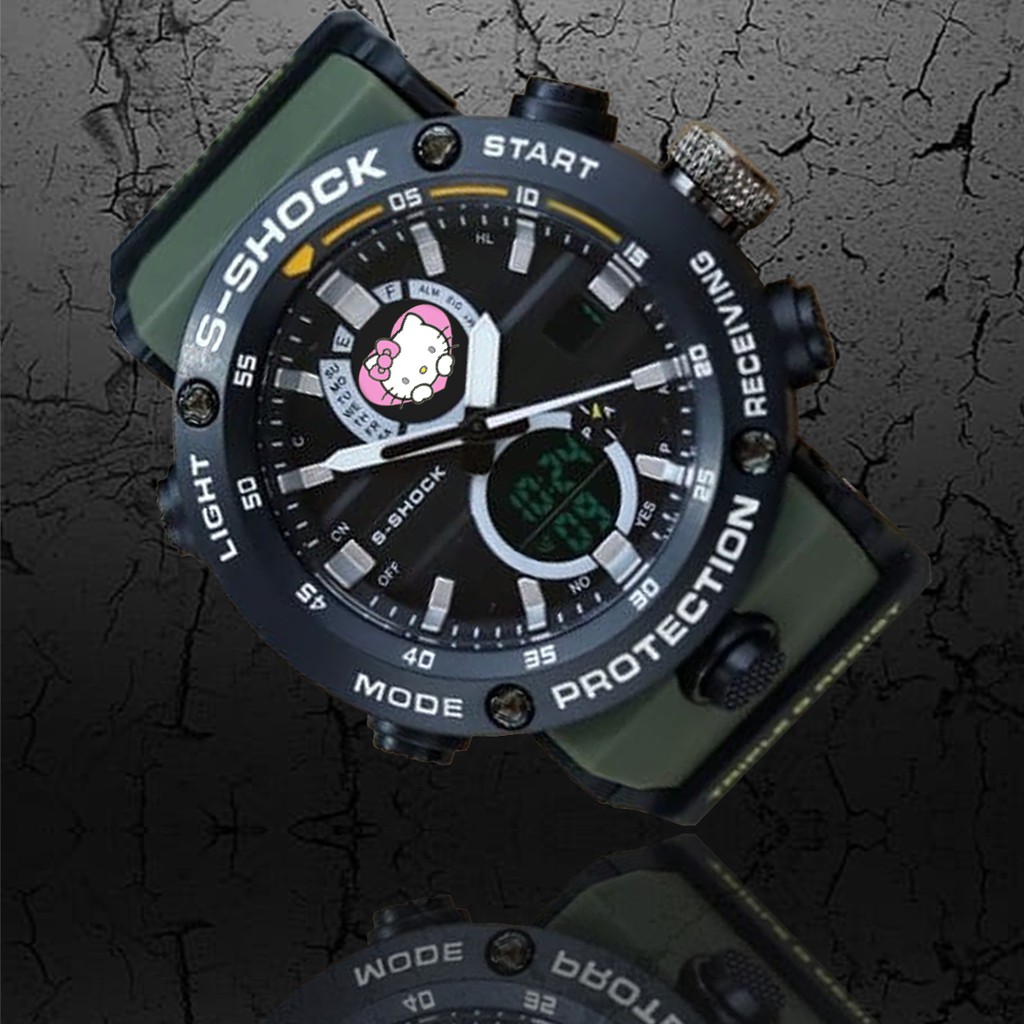 (WATER RESIST) Jam Tangan HELLO KITY motif 4 DT - EXCLUSIVE