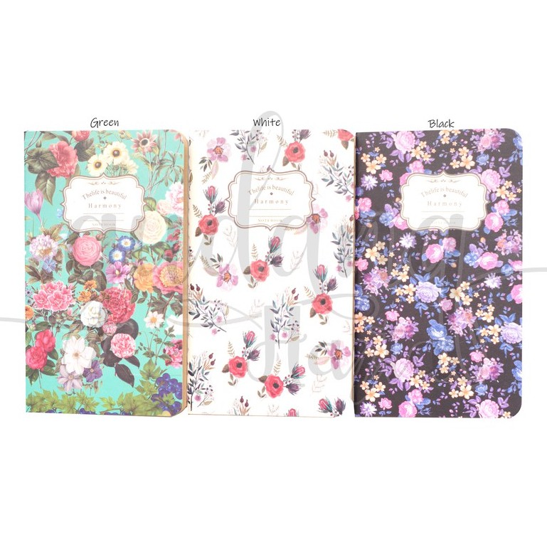 

Notebook Vintage Flower Bunga Rose Kertas Coklat Unik Notes GC 308013