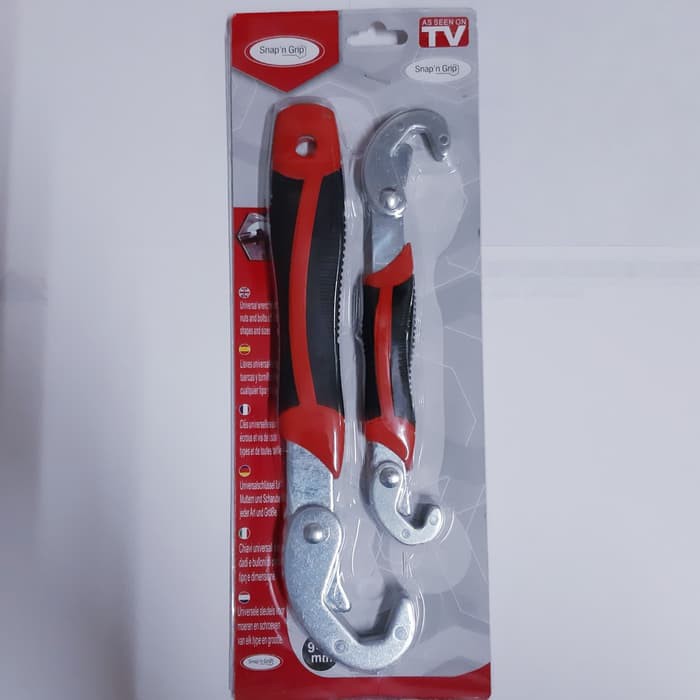 V15N Kunci Pas Kunci Inggris Serbaguna Snap N Grip Alat Bengkel Multifungsi 1 Set Dapat 2 Kunci