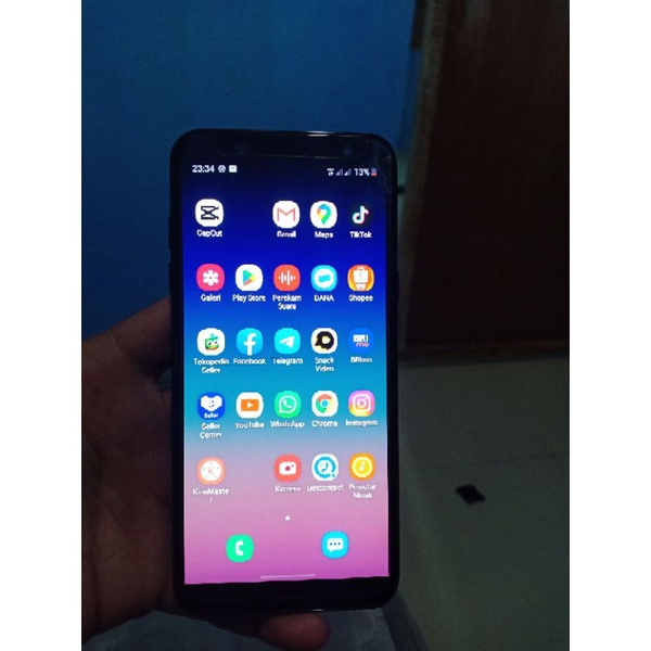 Handphone hp samsung a6 2018 3Gb Second Original