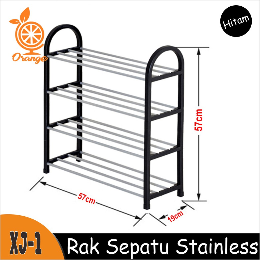 Rak Serbaguna Rak Sepatu Rak Dapur Rak Multifungsi 5 Susun Stainless Steel