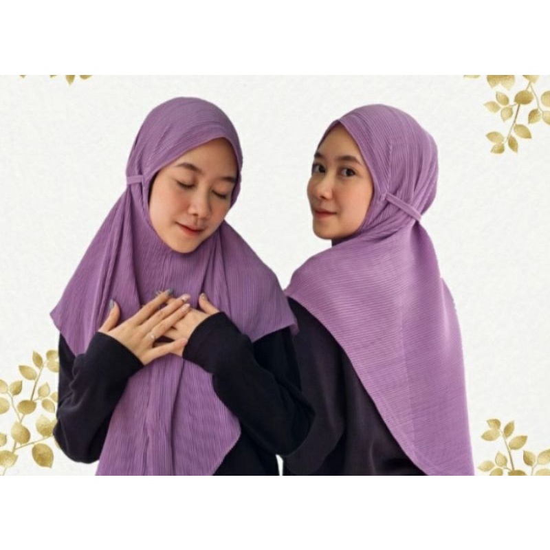 KERUDUNG BERGO MARYAM PLISKET TALI. krd.BERGO PLISKET