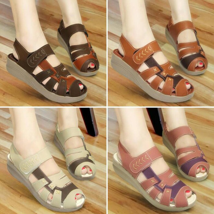 Sandal wedges Original Mulan 1203 | SANDAL WANITA WEDGES