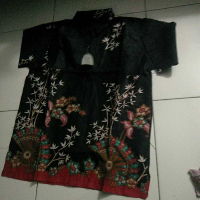 Batik Couple Keluarga Sania Ruffle Ori Ndoro Jowi Dnt Kipas