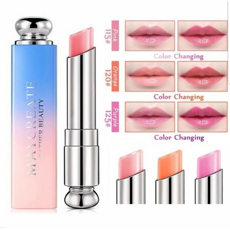 MAYCREATE MA-04 LIPSTICK PELEMBAB AIR TAHAN LAMA KECANTIKAN KOSMETIK BIBIR LIPSTIK MAKEUP BEAUTY