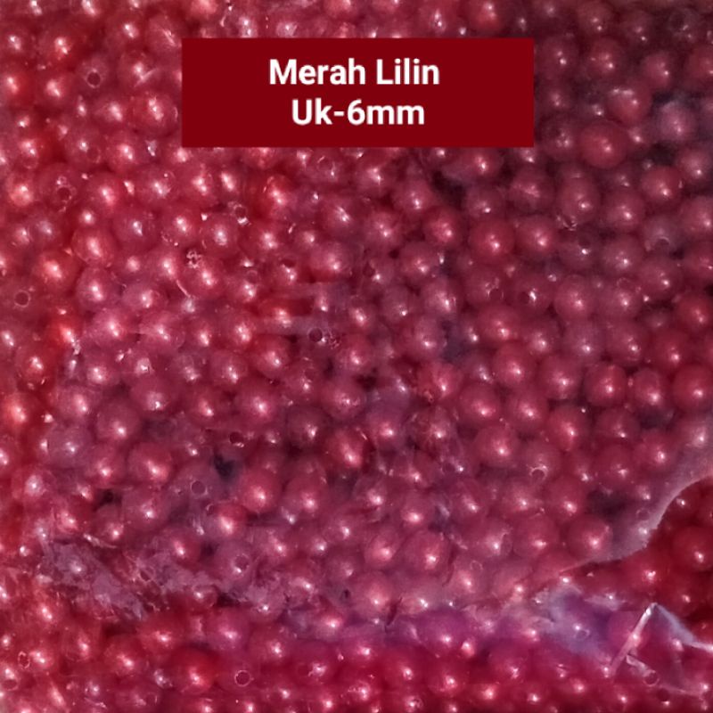 Mote Mutiara Lilin 6mm - 10 Gram