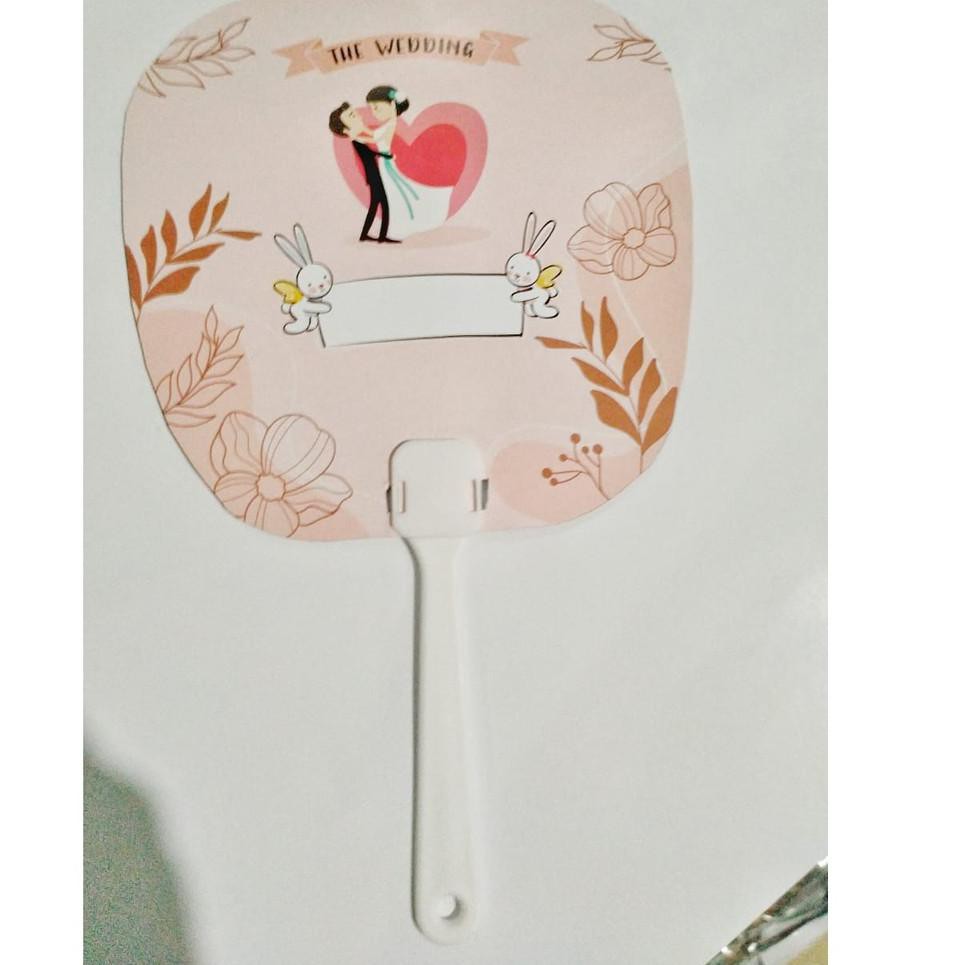 ♙ SOUVENIR KIPAS WEDDING ISI 100PCS TANPA SABLON NAMA ❁