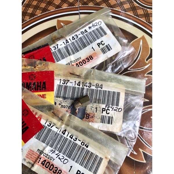 japan original 137 14143 84 main jet spuyer karburator tm vm tmx ukuran 420 yamaha tz125 yz125 it425