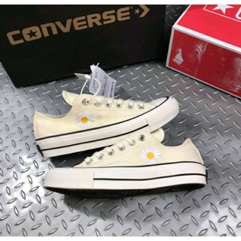 Sepatu All Star Premium Bunga Ori 100%,Sepatu Converse Wanita dan Pria,Sepatu All Star Pria dan Wani