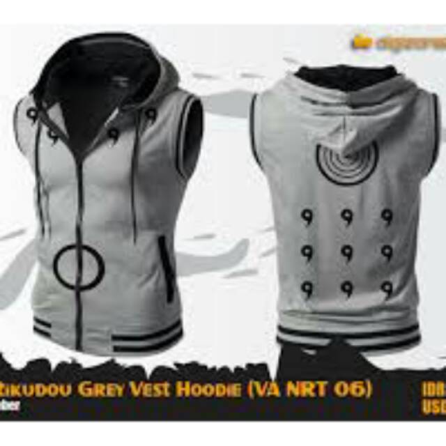 jaket vest hoodie rikudo abu