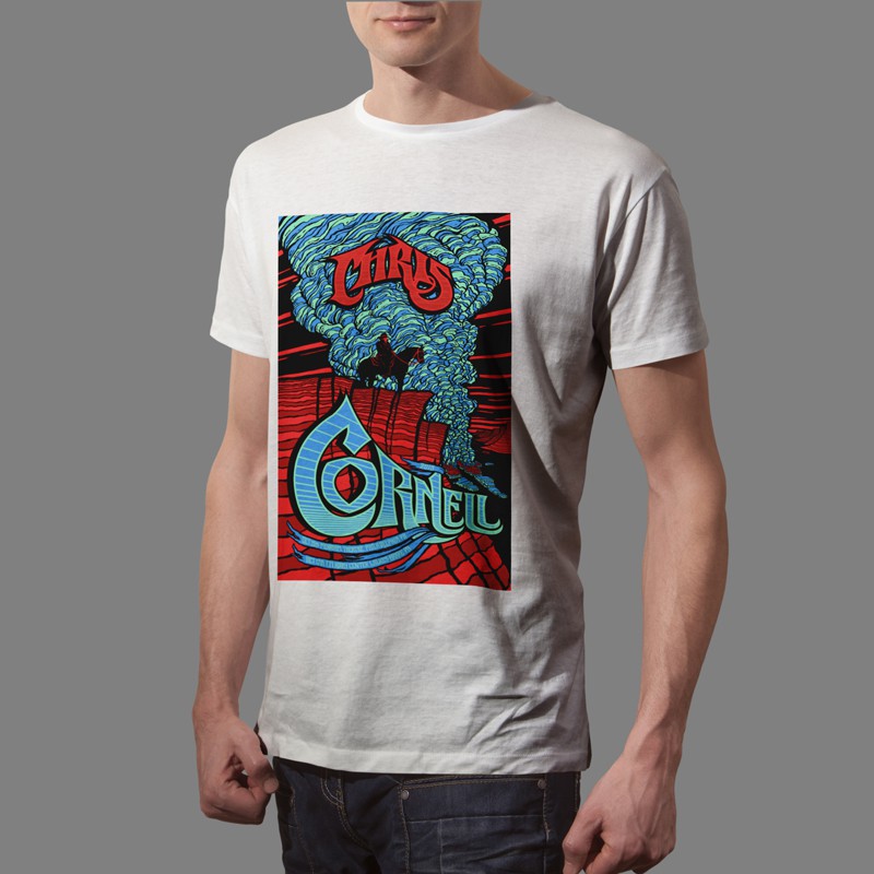 Kaos Chris Cornell Tshirt Casual Bahan Katun Unisex T-Shirt