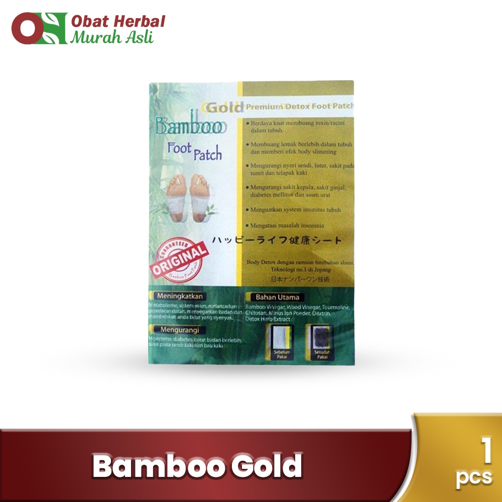 Bamboo gold plester terapi kaki bambo gold