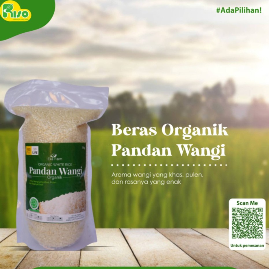 

Beras Organik Pandan Wangi Ukuran - 1kg / Menjaga Berat Badan
