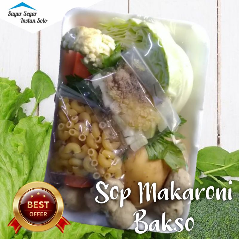 

siap masak Sop Makaroni Bakso