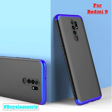 Casing Redmi 9 Hard Case Gkk Full Protection 360