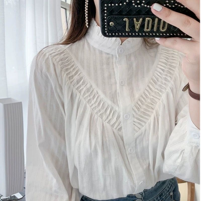 MDLV ~  2182 VERANDA PLUS SIXE BLOUSE // ATASAN LENGAN PANJANG CEWEK // FASHION IMPORT WANITA