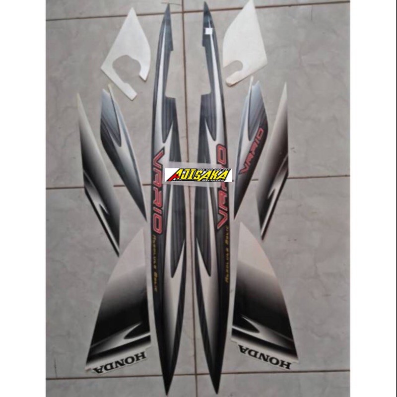 stiker motor honda vario 2006 2007 putih hitam