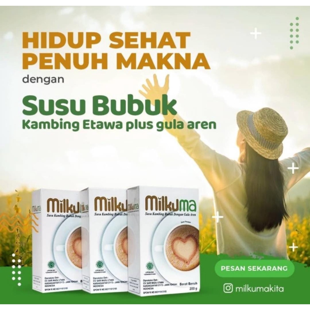 

Milkuma | Minuman Susu Serbuk Plus Gula Aren | Isi 200gr