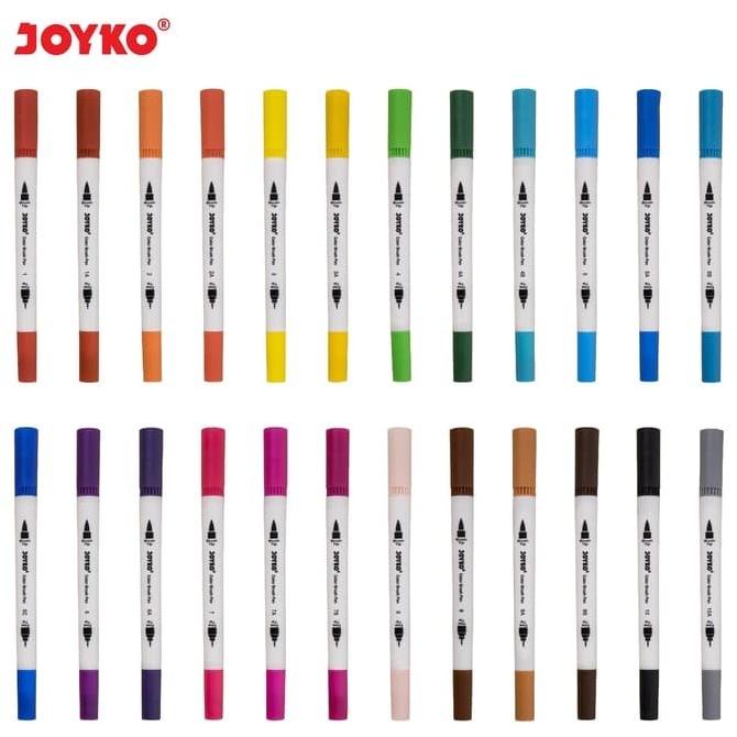 

(BISA COD) Joyko Color Brush Pen Spidol kuas Pena Kuas 24 Warna Joyko CLP-07 SPECIAL Kode 117