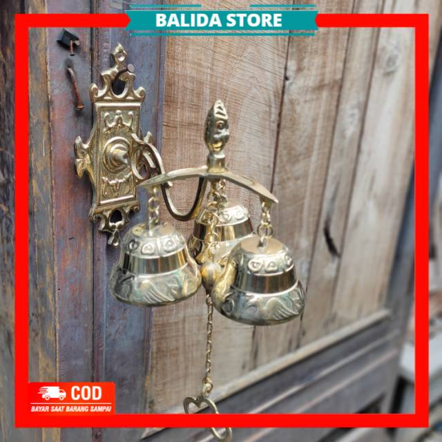 Bel Pintu Lonceng Krompyong isi 3 Kuningan