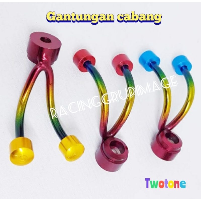 GANTUNGAN CABANG / GANTUNGAN BARANG MOTOR VARIASI MODEL PLAYBOY STAINLES TEBAL UNIVERSAL SEMUA MOTOR