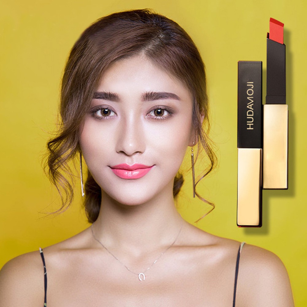 Lipstik Hudamoji 6 color waterproof lasting sexy red lipstick nude matte lipstick makeup matte