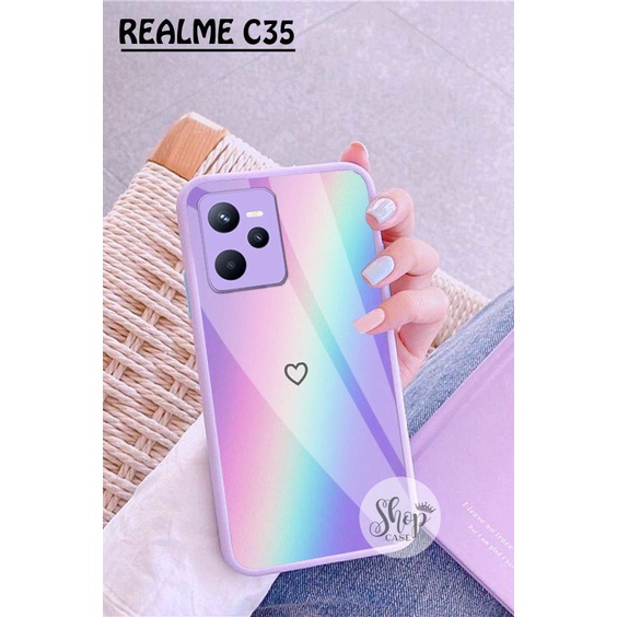 (SW) Softcase Kaca Ungu/Lilack Realme C35 Narzo 50A Prime softcase Realme C35 Narzo 50A Prime | casi