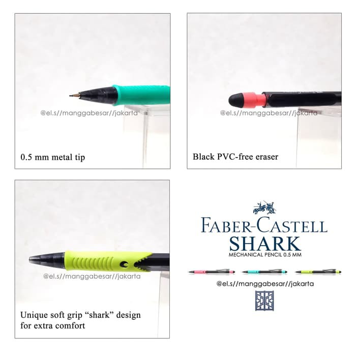 

NEW PRODUK FABER CASTELL SHARK MECHANICAL PENCIL 05 (PENSIL MEKANIK)