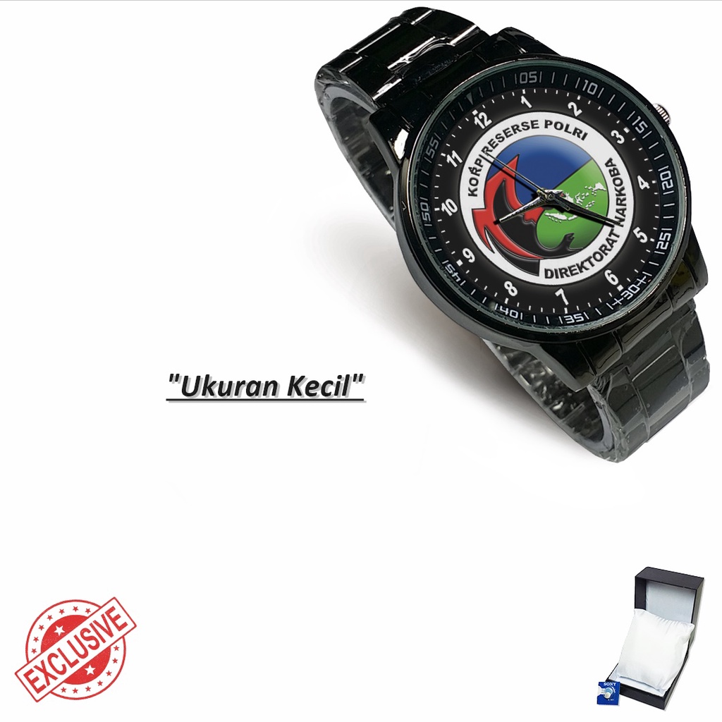 Jam Tangan Rantai Couple KORPS RESERSE NARKOBA (Limited Edition)