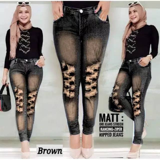 Vera ripped  jeans zigzag 27-34