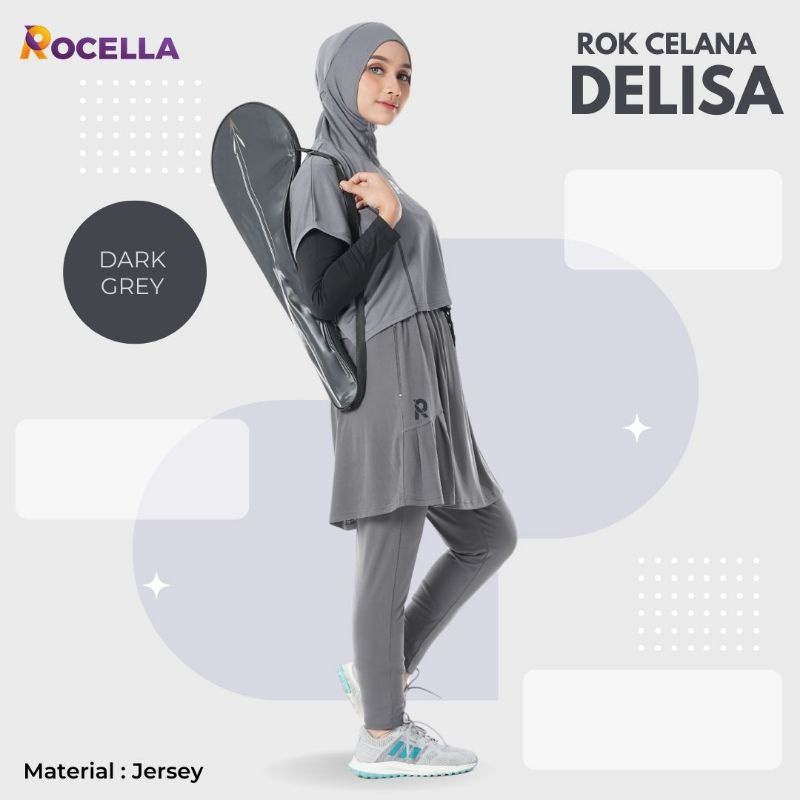 ROK CELANA OLAHRAGA DELISA &amp; DEVANA • HIJAB GLORIA • VALENCIA • ROCELLA