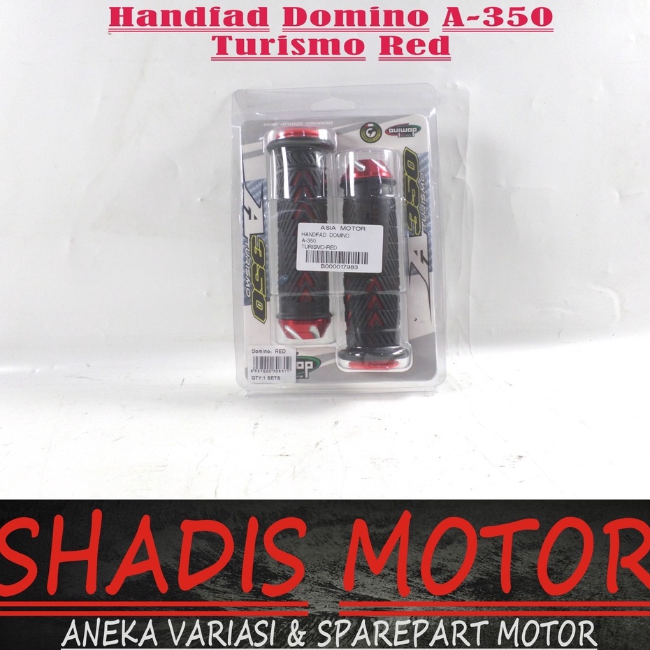 Handfad Handgrip Motor Merk Domino Tipe A-350 Turismo Warna Merah