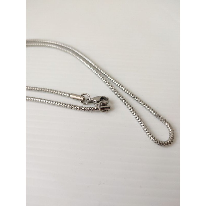 Kalung Milano Model Bulat Titanium Kalung Fashion Import