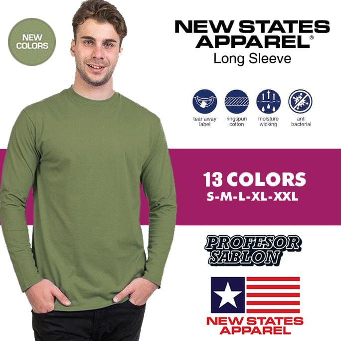 New States Apparel Premium Cotton Longsleeve 7280