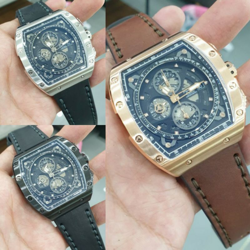 TERMURAH BARANG LANGKA Jam Tangan Pria Alexandre Christie AC 6411 Leather Original Garansi Resmi Ale