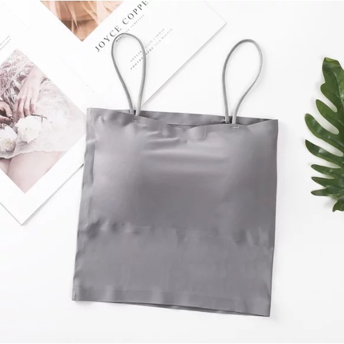 HOT PROMO TERABRU 3 PCS DAN SATUAN MODE KOREAN Tank Top Atasan Crop Wanita Tanpa Lengan Camis Elastis Tali Spageti/ BUSA DALAM BARANG IMPORT BISA COD