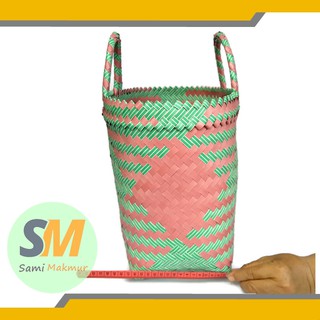 Tas Anyaman Plastik JUMBO Lurik Tas Keranjang Belanja Tas Anyaman Plastik JUMBO Lurik Tas Keranjang Belanja
