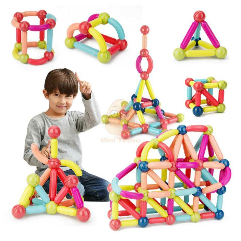 Tudou Mainan Rakit Kreasi Magnetic Building Block 25 PCS