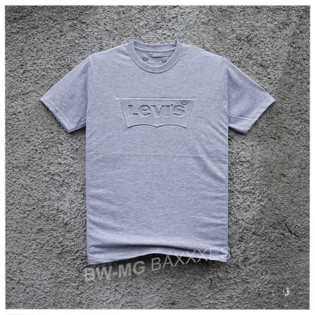 Kaos Pria Levi's | Batwing Emboss Grey