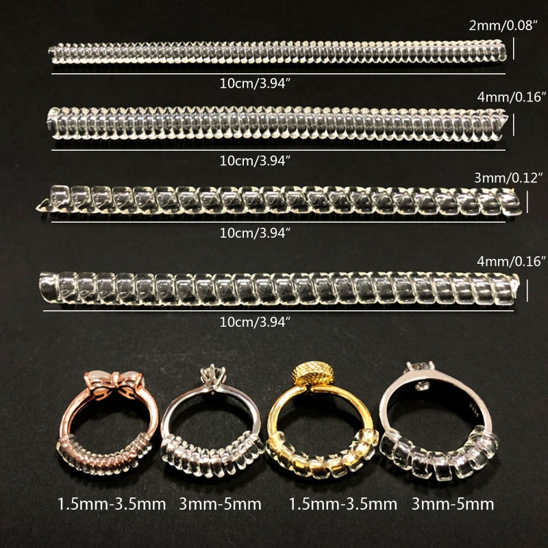 Siy 16pcs / Set Alat Pengatur Ukuran Cincin Invisible Untuk Membuat Perhiasan