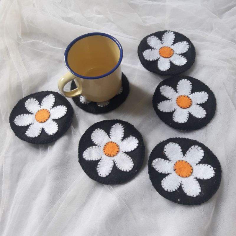 TATAKAN GELAS KAIN FLANEL