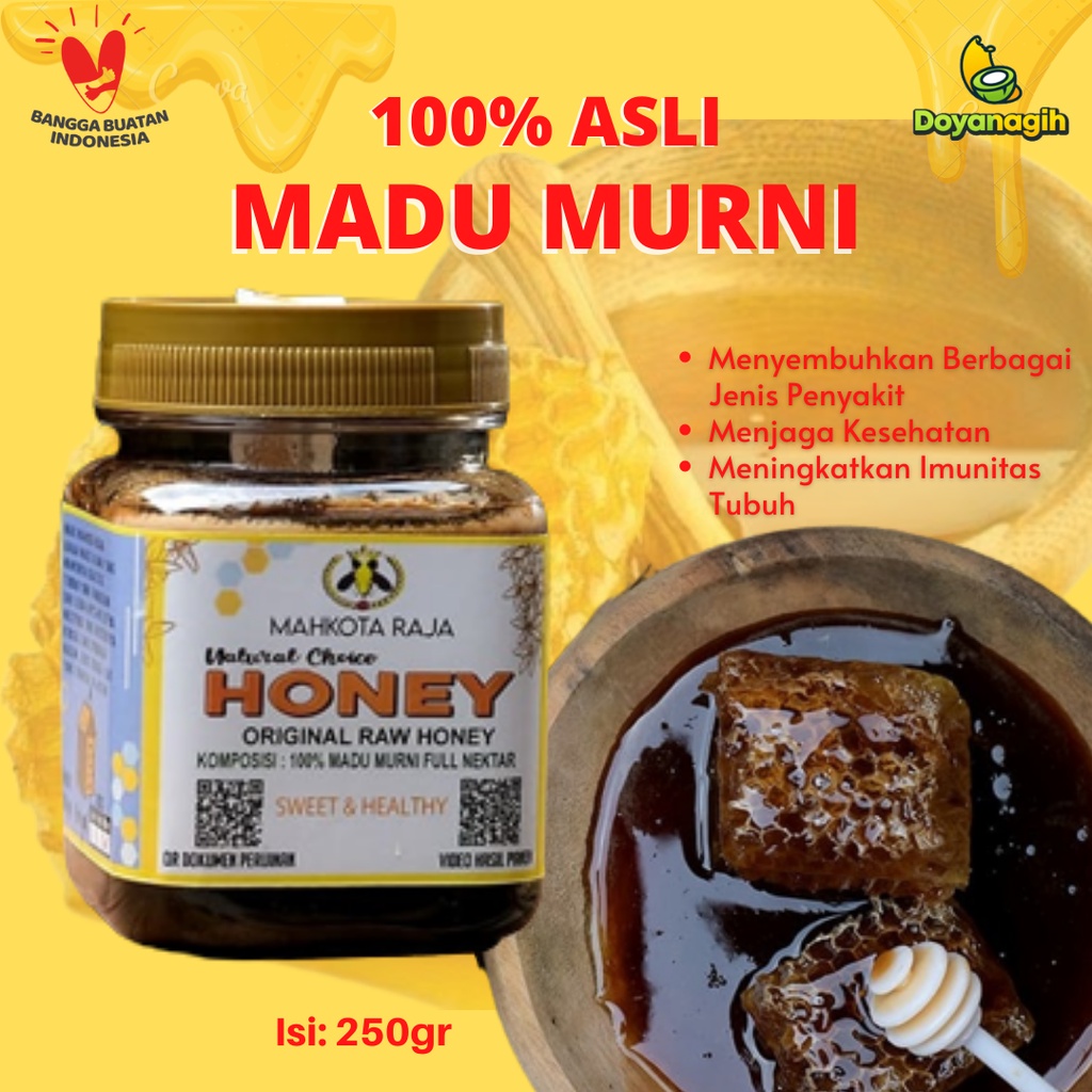 

Madu Murni Mahkota Raja Botol 250gr