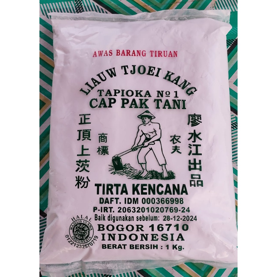 

Sagu Tani Liauw Tjoei Kang Tapioka No.1 Cap Pak Tani 1kg