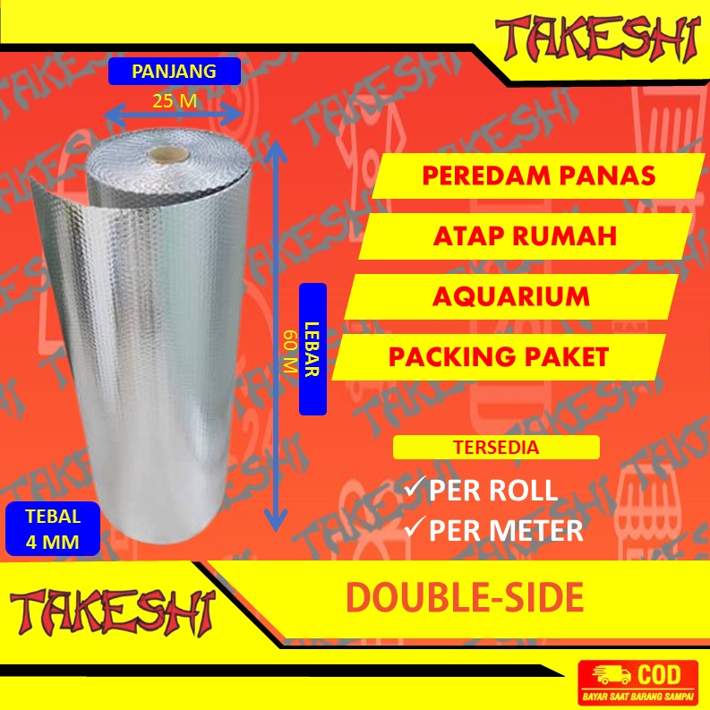 alumunium foil roll atap peredam panas double side