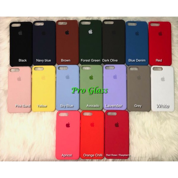 Solusi C201 Iphone 7 PLUS - 8 Plus Original Apple Silicon Leather Case Silicone Terlaris
