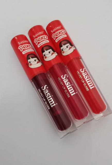 LIPTINT SASIMI RED CARTOON 24JAM  3WARNA PERBOX ISI 24PCS  NO.S-745