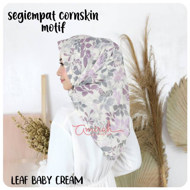 Cornskin motif segiempat |hijab| jilbab motif