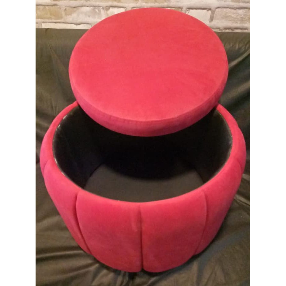 TSS-155 Kursi Hago Storage Hago Big Ottoman - Hago Furniture | Red